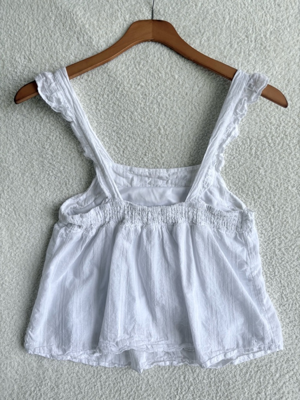 White Ruffled Tank - Picture 5 of 6